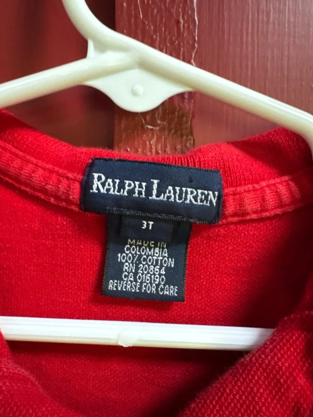 Ralph Lauren Red Polo 3T
